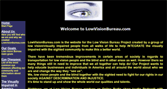 Desktop Screenshot of lowvisionbureau.com