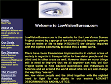 Tablet Screenshot of lowvisionbureau.com